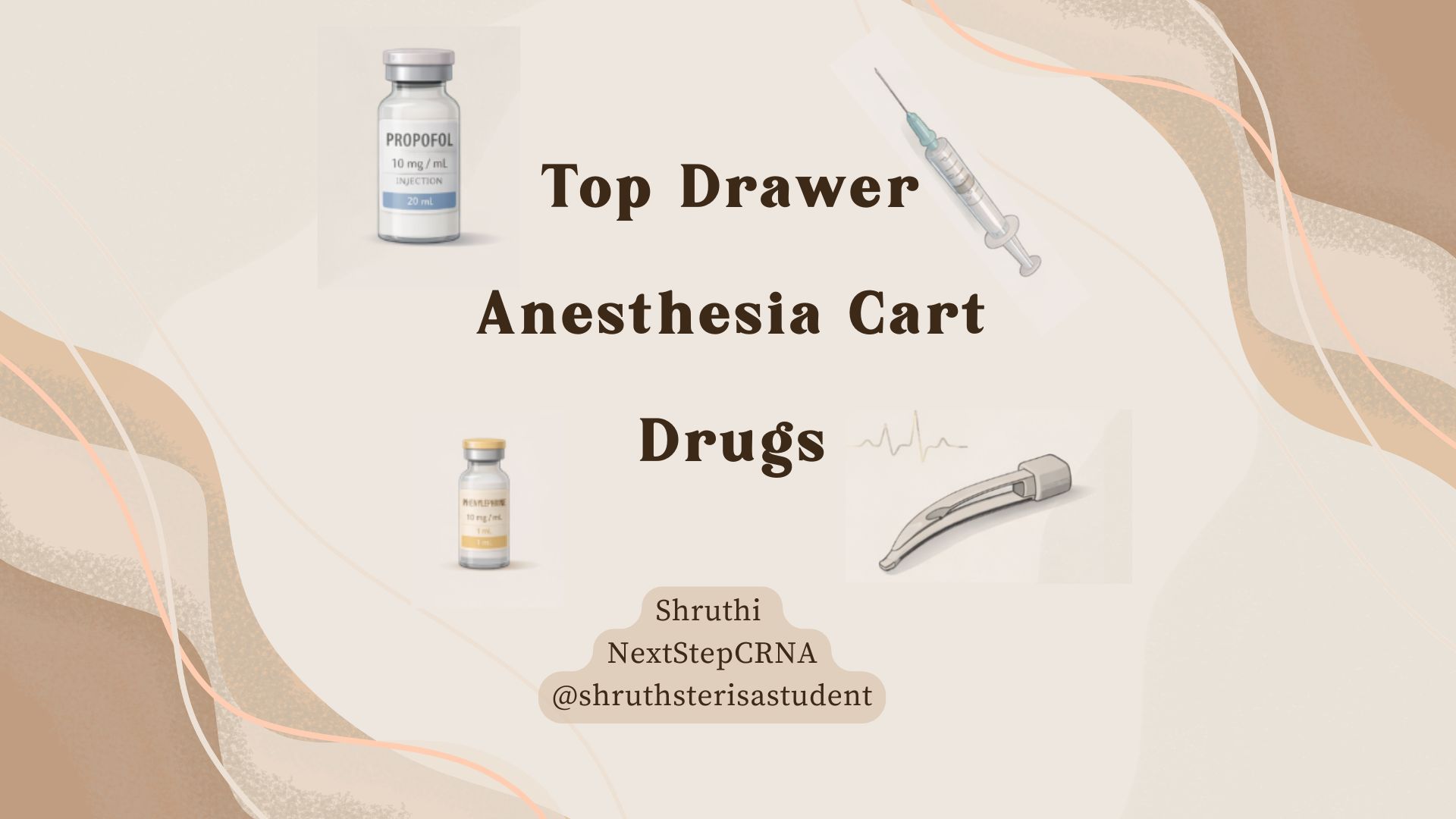 Top Drawer Anesthesia Cart Drugs cover